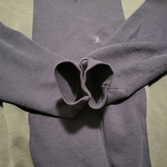 VTG 90s Russell Athletic Mens 2XL Striped Colorblock Crewneck Sweatshirt USA - Picture 9 of 10